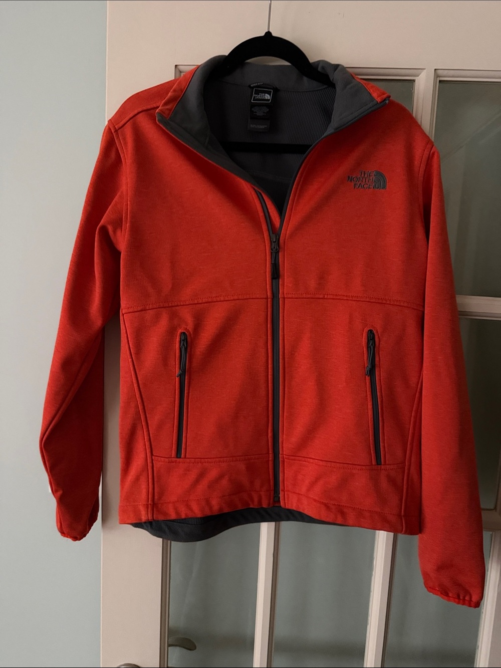 The North Face Men’s Orange Zip-Up Performance Jacket